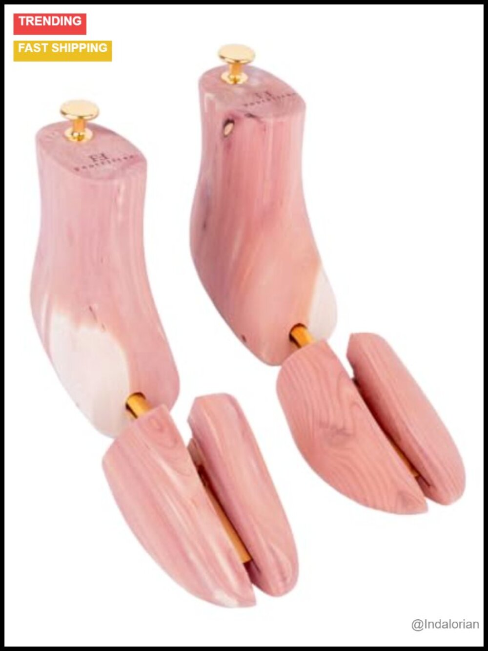 Men's Cedar Sneaker & Boot Trees Adjustable Split Toe Shaper